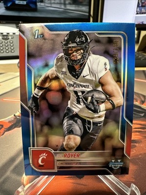 2025 Bowman University Chrome - Joe Royer #120 Blue Refractor 39 /150 (RC)
