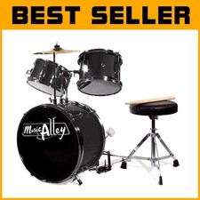 Music Alley Kids Drum Set with Throne Seat