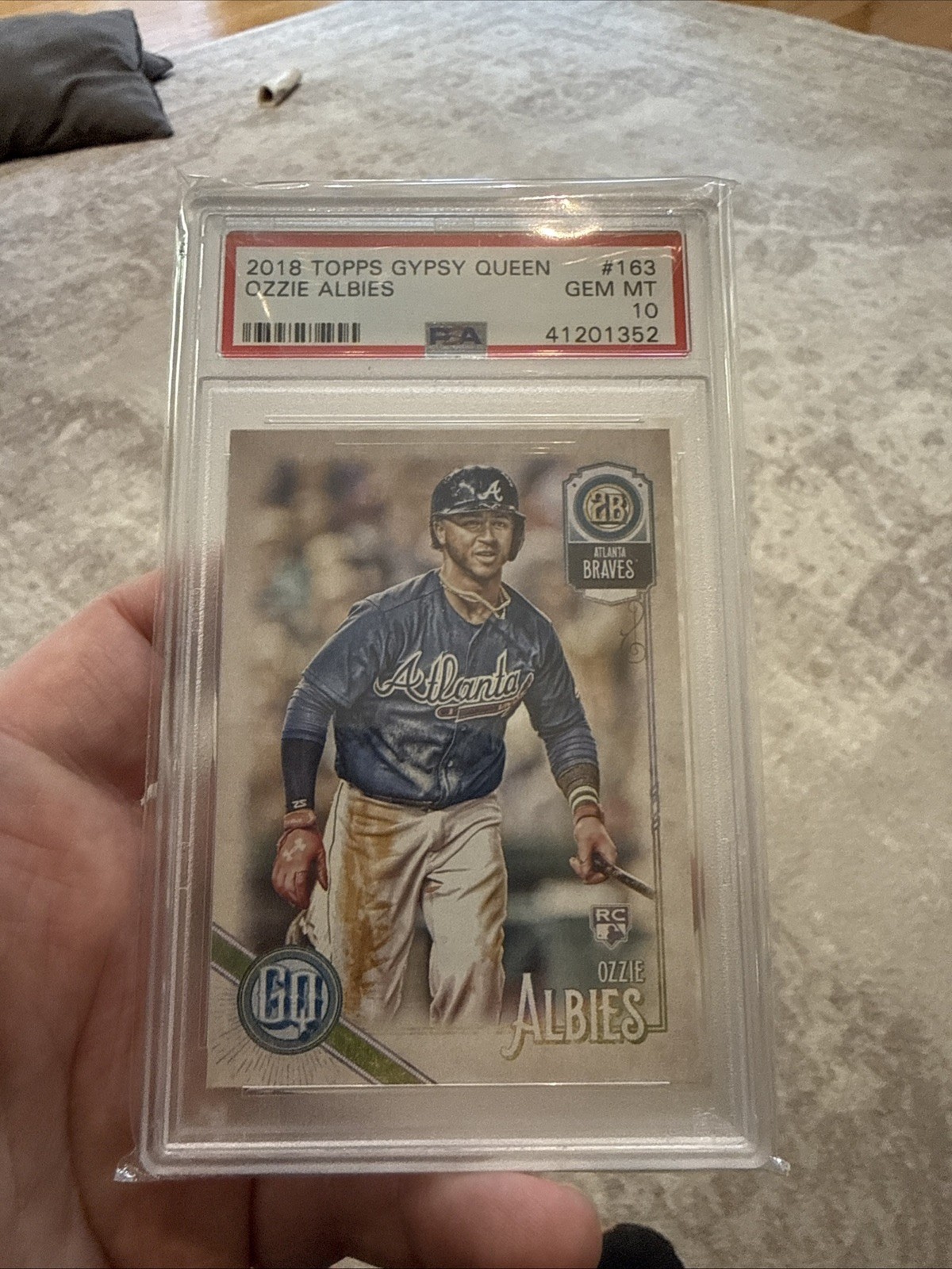 Ozzie Albies 2018 Topps Gypsy Queen #163 Ozzie Albies Rookie PSA 10