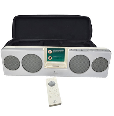 Logitech Pure-Fi Anywhere 2 Speaker Dock for iPod iPhone White w/ Case, Remote,