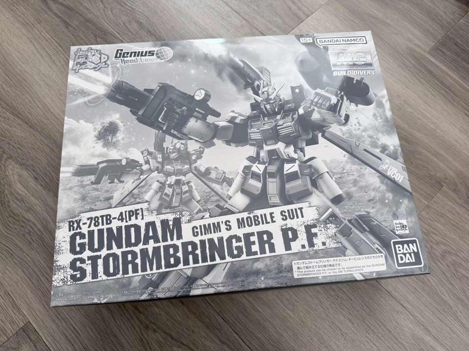 Premium Bandai MG 1/100 Scale Gundam Stormbringer P.F. Model Kit - Image 1 of 1