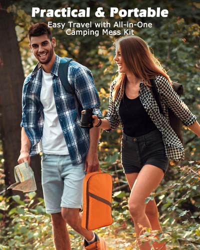 Camping Cooking Utensil Set - Car Camping Cooking Essentials Gear for Camp Ki... - Picture 6 of 9