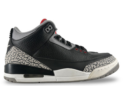 Size 10.5M/12W - Jordan 3 Retro Black Cement (2018) 854262-001 Pre-Owned