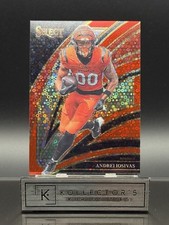 2025 Panini Select Andrei Iosivas Club Level Red Disco Prizm /49 Bengals