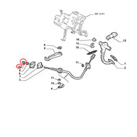Original Fiat Kupplungs Pedalzange FüR Fiat Panda Uno Lancia Y10 46400903