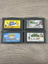 Lot of 4 Nintendo Game Boy Advance GBA Cartridges Kids Disney Dexters