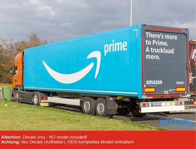 TRUCKMO Decals Amazon Prime Kofferauflieger 100787  1:87 Herpa Modelle
