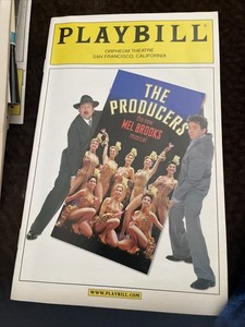 The Producers Playbill Orpheum Theater San Francisco 2003 Don Stephenson