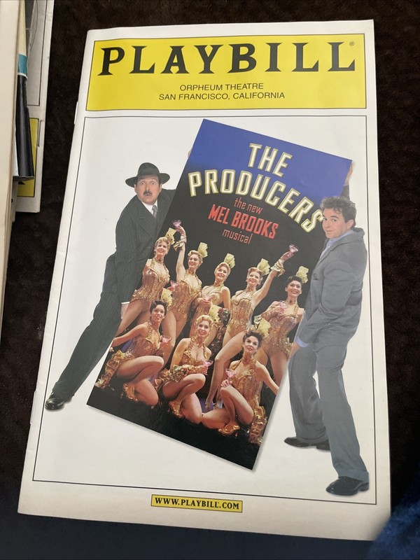 The Producers Playbill Orpheum Theater San Francisco 2003 Don Stephenson
