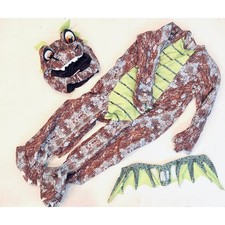 Kids Dragon Dinosaur Costume - Size 5T - 6T - Worn once