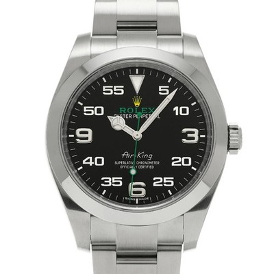 ROLEX Air King 116900 schwarz Gehäusegröße 40 x 40 mm gebrauchte Herrenuhr #7...