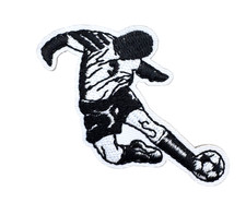 Fußball Spieler Soccer  Bügelbild Patch bestickt zum Aufbügeln Aufnäher
