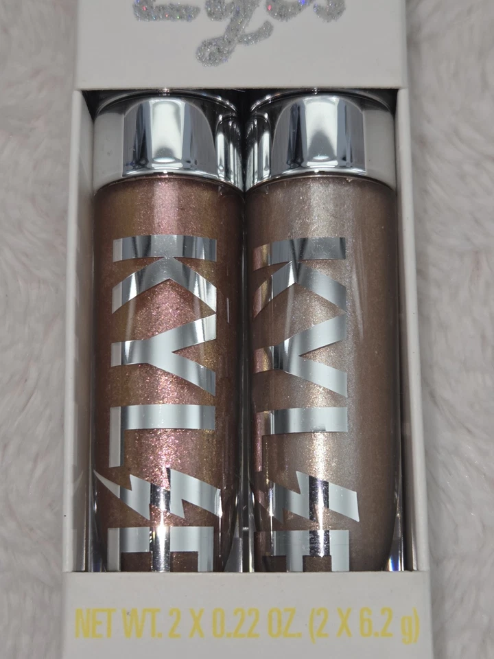 Sombra de ojos Kylie Cosmetics Weather Glitter Eyes Duo Twinkle Twinkle & Superstar  Foto 2 de 4