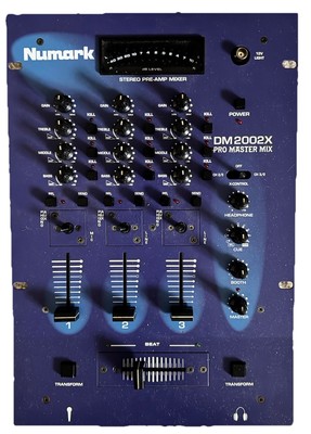 NUMARK DM 2002X Pro Master Mix DJ Mixer 3 Channels Excellent Condition
