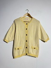 VTG Pendleton Country Sophisticates Women  s Yellow Cardigan Sweater - Size Large