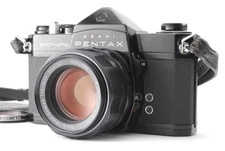 [Near MINT]  Pentax Spotmatic SP Black Camera + SMC Takumar 50mm f1.4 From JAPAN