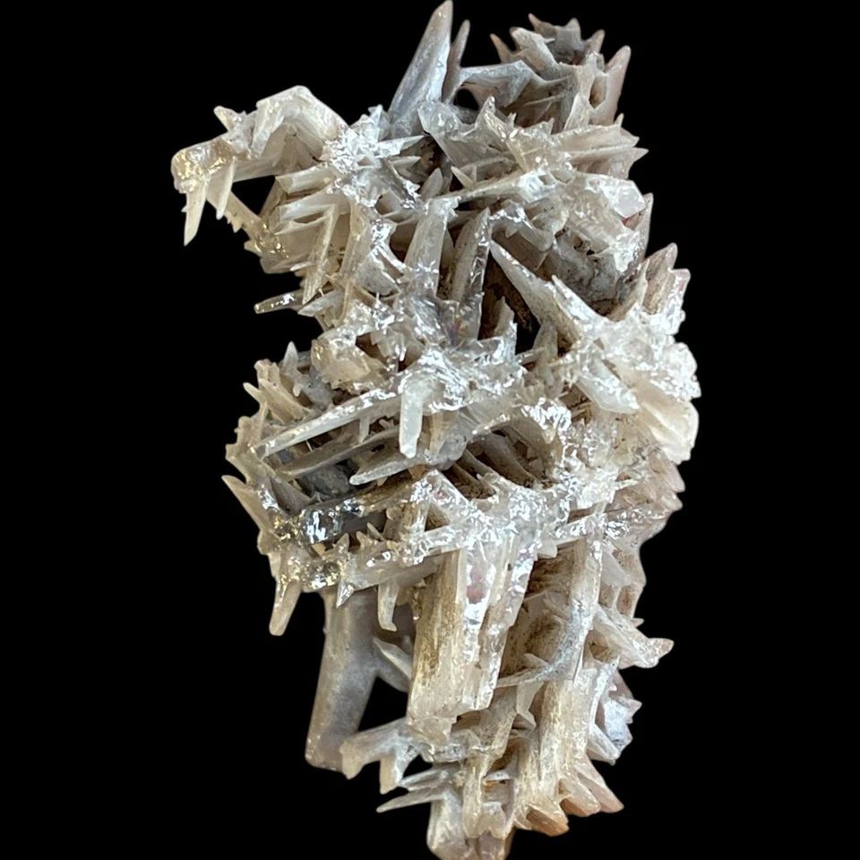 Natural Cerussite Crystal cluster with Wulfenite, Raw rare mineral specimen, Gem - Image 4 of 4