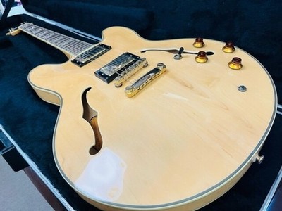 E-Gitarre Epiphone SHERATON-II Semi Hollow Natural Sound Output bestätigt