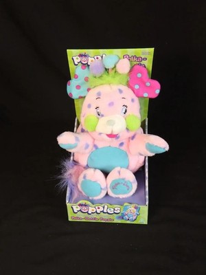 Polka Dottie Popples Plüschtier, Vintage, 2001, in Originalverpackung (NRFB)