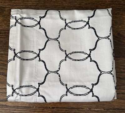 Thomas O'Brien Vintage Modern Black  & White Moroccan Print Pillow Sham New