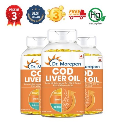 Dr.More.pen Cod Liver Oil Omega 3 EPA DHA 3x100 Caps