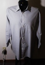 STAFFORD Gray Long Sleeve Dress Shirt Men's Size 18/34-35 NWOT