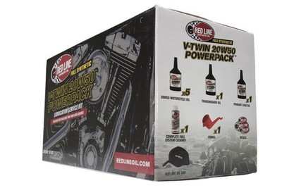 Red Line For Big Twin 20W50 PowerPack Motorcycle Oil Change Kit