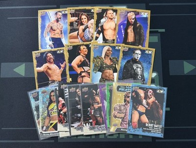 AEW Upper Deck 2022 Cards - Gold Pyro Canvas Inserts & Parallels - Pick From List