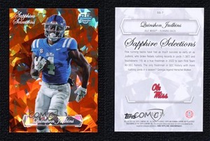 2023 Bowman U Chrome Sapphire Edition Selections Orange /25 Quinshon Judkins