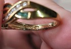 Designer Gold Vermeil Sterling Silver Emerald & CZ Infinity Ring Size 7 — photo 7