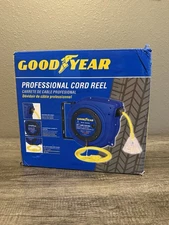 GOODYEAR Extension Cord Reel Extra Long 40 ft 14AWG 3C SJTOW 63313134G - Blue