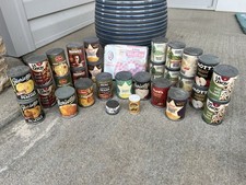 VINTAGE PLAY PRETEND FOOD LOT 30 PIECES AUNT J HUNTS MOTTS HIENZ LA CHOY 1970s