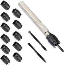 14-Pack Spot Weld Cutter Sets Double Sided, 3/8" HSS Spot Weld Cutter Remover Dr