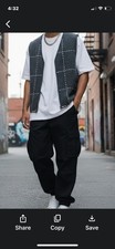 100 Wool Dark Gray Karen Scott Man s Vintage Vest Size M