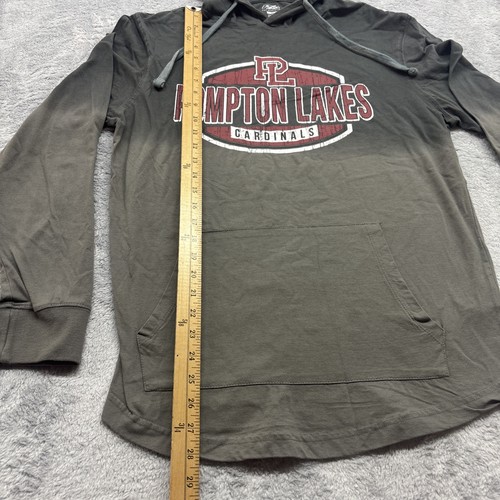 Pompton Lakes Cardinals High School NJ Hoodie Size M Gray Lightweight - Picture 5 of 7