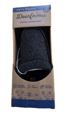 Dearfoams Total Comfort Men's Clog Style Memory Foam Slippers. S 7-8