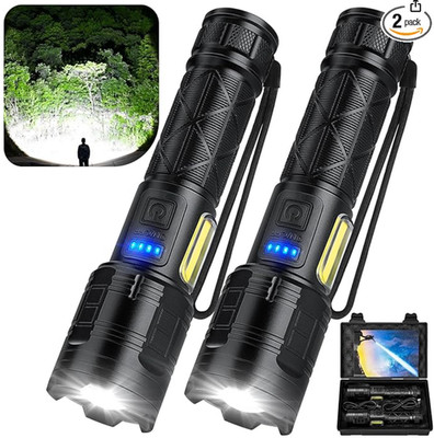 taoquwe Rechargeable LED Flashlights High Lumens, 99,000 Lumen Super Bright Flas