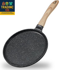 Crepe Pan Nonstick, 9.5 Inch Comales Para Tortillas Griddle Pan for Stove Top, G