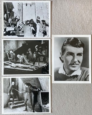 TOWER OF LONDON Horror Boris Karloff Basil Rathbone 4 orig. Pressefotos 1939