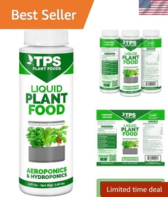 Liquid Plant Food for use in AeroGarden, IDOO and Hydroponic Growing Systems,...