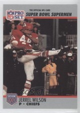 1990 Pro Set Super Bowl XXV Silver Anniversary Box Set Jerrel Wilson #119 0s5