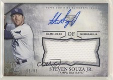 2015 Topps Triple Threads Unity Jumbo Relics 63/99 Steven Souza Jr Auto s7f