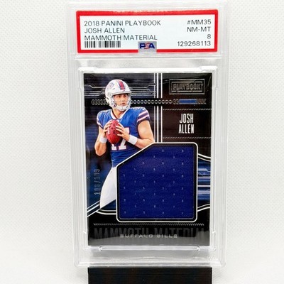 Josh Allen Relic /199 PSA 8 - Panini Playbook 2018