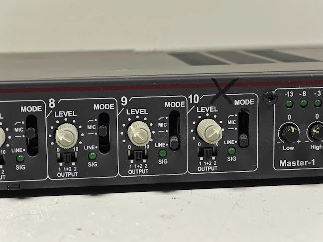 Monacor PA-1412MX 10-Channel Pa Preamplifier - Untested, 220V - Image 4 of 4