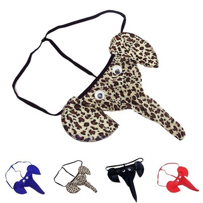 Sexy Herren Beutel Slips Tangas Neuheit Spaß Unterwäsche Höschen Junggesellenabschied Leopard