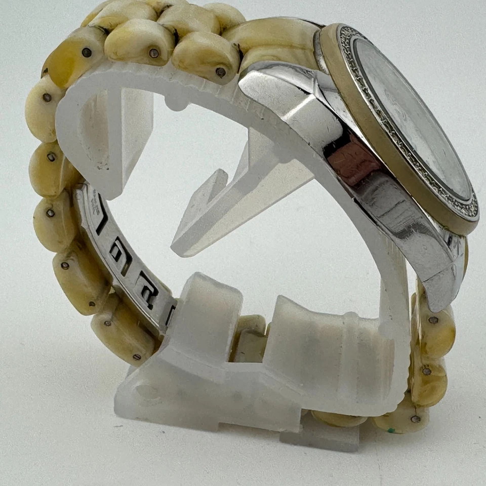 Reloj de Cuarzo Anne Klein 10/9295 Unisex Tono Dorado MOP Imitación Mármol Batería Nueva 7" Foto 3 de 4