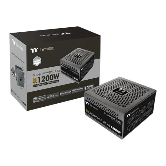 1200W Thermaltake GF A3, Modular, 80PLUS Gold, Cybernetics Platinum, Single Rail