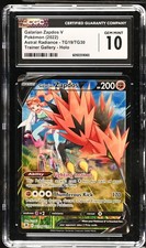 (CGC 10) Pokemon Card - 2022 Galarian Zapdos V TG19/TG30 - Astral Radiance