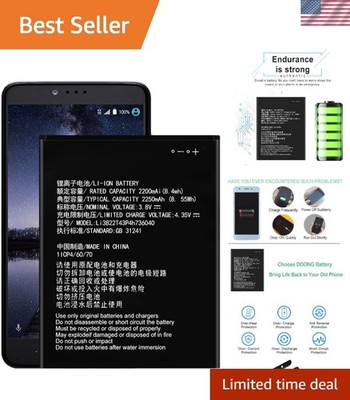 Reliable 2250mAh Lithium-Ion Battery for ZTE Tempo X with Installation Kit