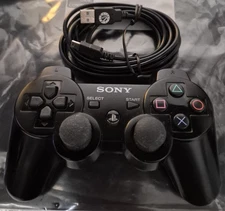 PlayStation 3 DualShock Controller & 9 FOOT Charge LINK USB CABLE- CECH-ZC2U